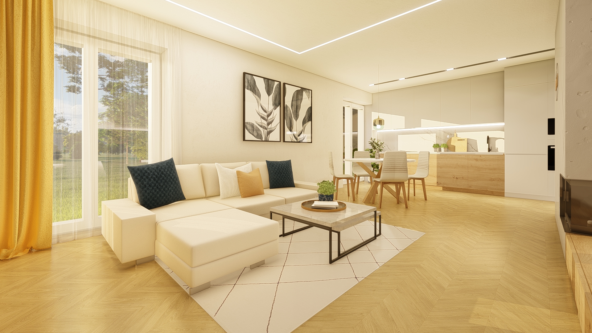 Rezidencia Lesná - Interiér apartmánu číslo 3